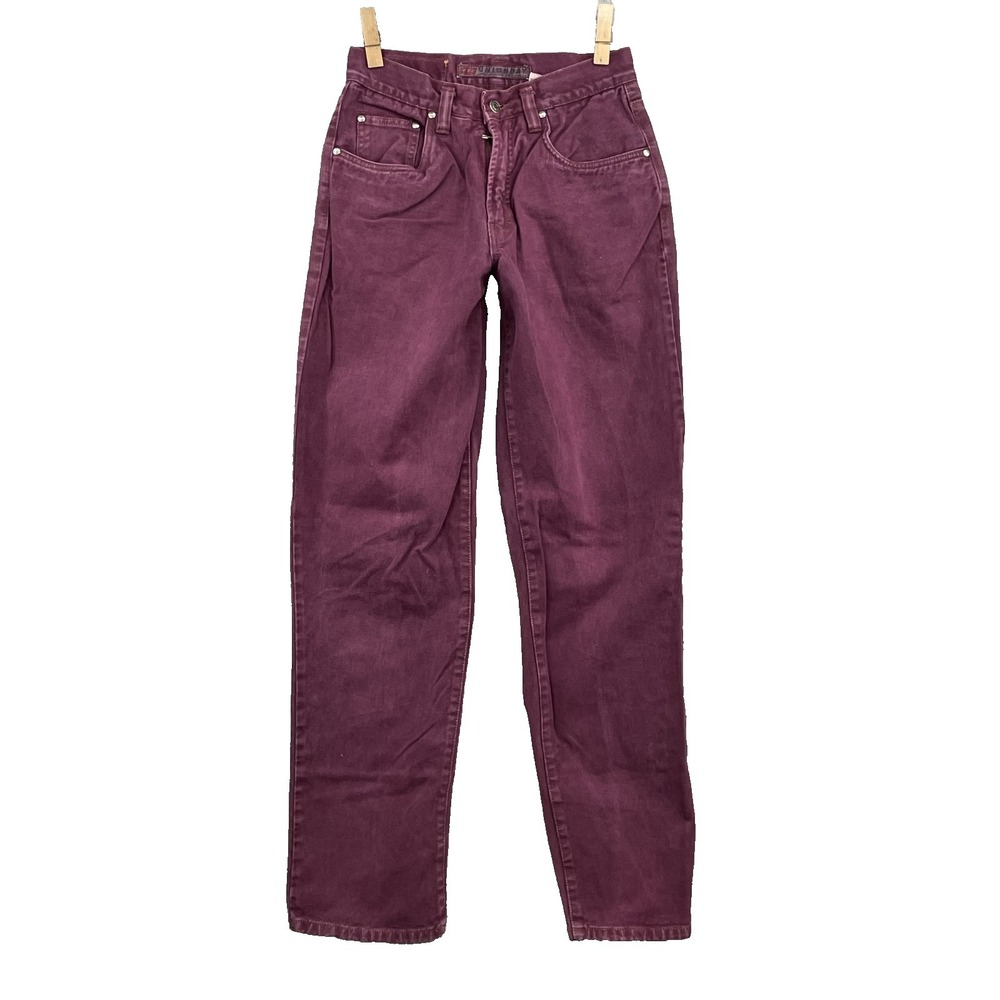 Vintage Unionbay Jeans 28x32* Burgundy Mom 90s Western Skate Grunge Y2K Workwear